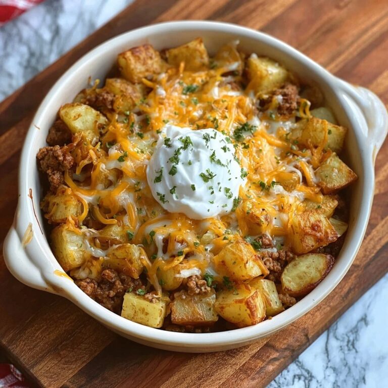 Loaded Cheesy Taco Potatoes Recipe