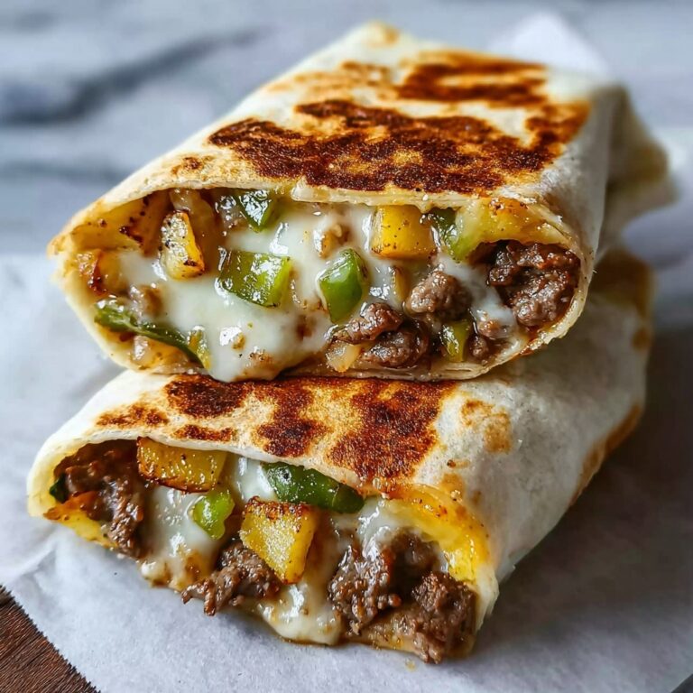 Steak & Cheese Dirty Fry Burritos Recipe
