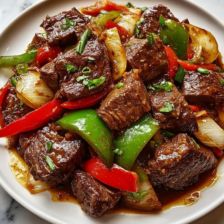 Pepper Steak with Bell Peppers and Onion Recipe
