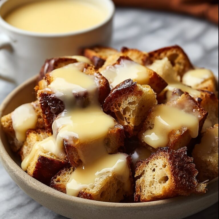 The Best Bread Pudding with Vanilla Sauce Recipe