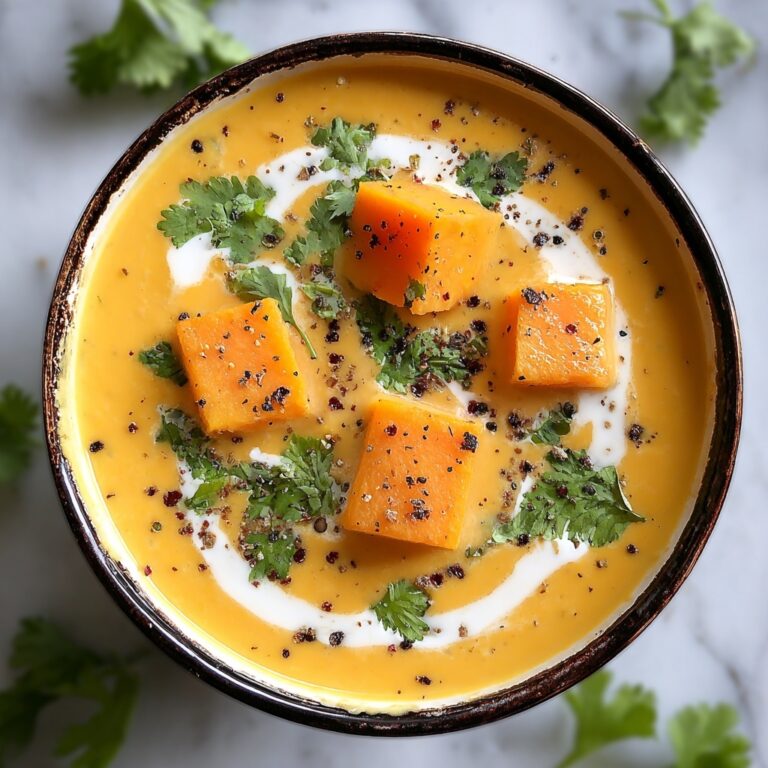 Spiced Butternut Squash and Sweet Potato Soup Recipe