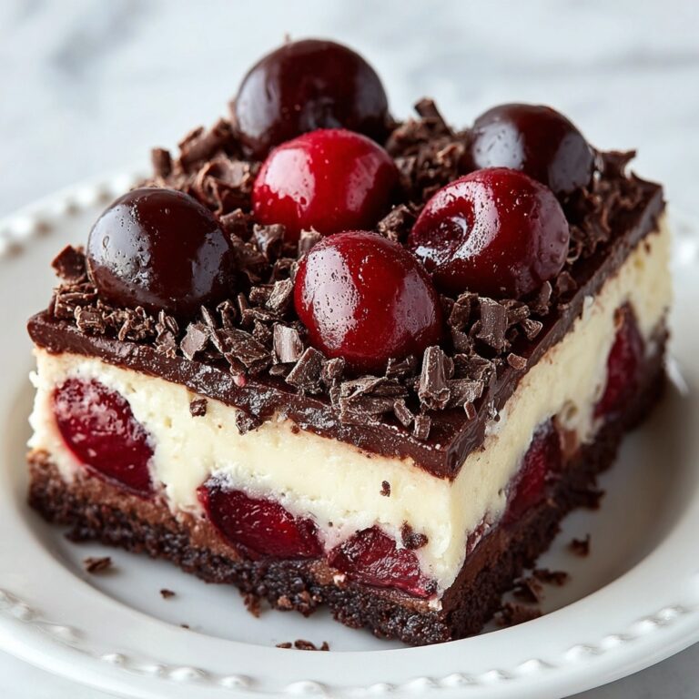 Chocolate Cherry Cheesecake Bars Recipe
