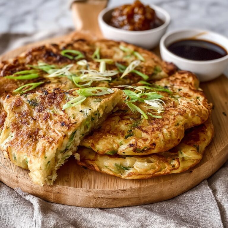Shanghai Soy-Garlic Noodle Pancakes Recipe