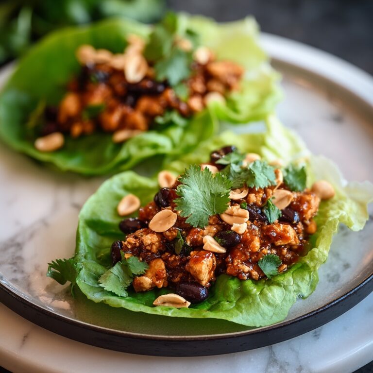 Thai Peanut Chicken Lettuce Boats Recipe