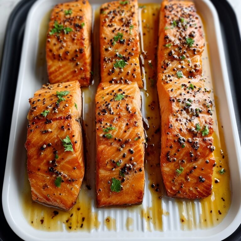 Air Fryer Honey Mustard Glazed Salmon Recipe