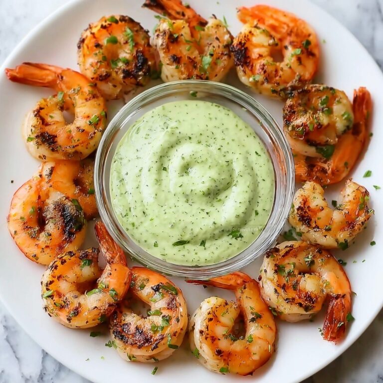 Chili Lime Shrimp with Avocado Crema Recipe