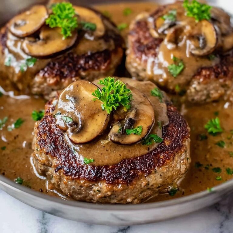 Easy Homemade Salisbury Steak with Mushroom Gravy Recipe