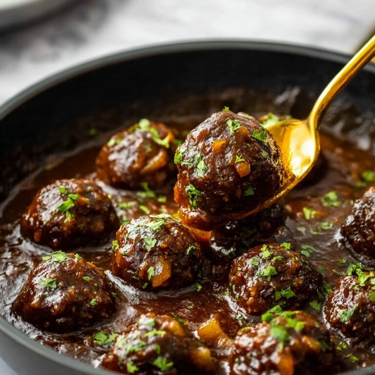 Salisbury Steak Meatballs with Onion Gravy Recipe