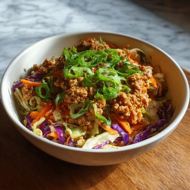 Healthy Egg Roll in a Bowl with Chicken Recipe