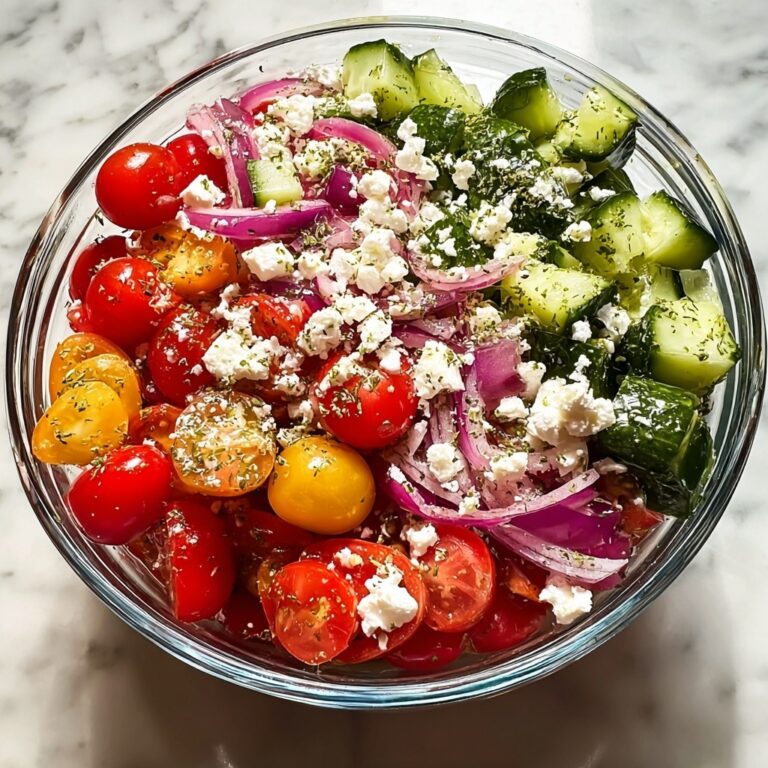 Tomato Cucumber Feta Salad Recipe