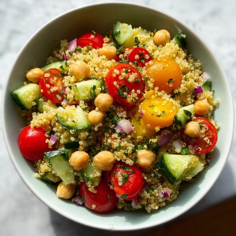 Healthy Quinoa Chickpea Salad Recipe