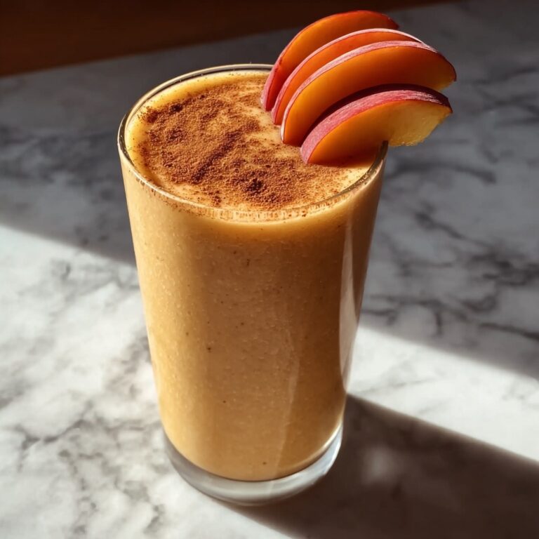 Peach Cobbler Protein Shake Recipe