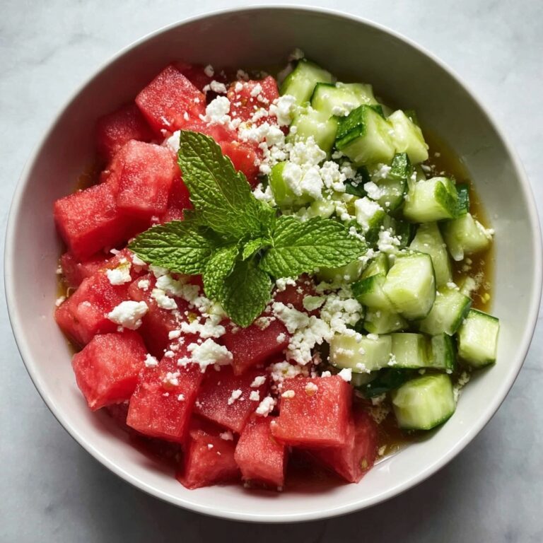 Watermelon Cucumber Feta Salad Recipe