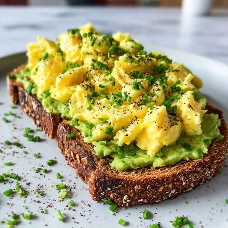High Protein Scrambled Eggs and Avocado Toast Recipe