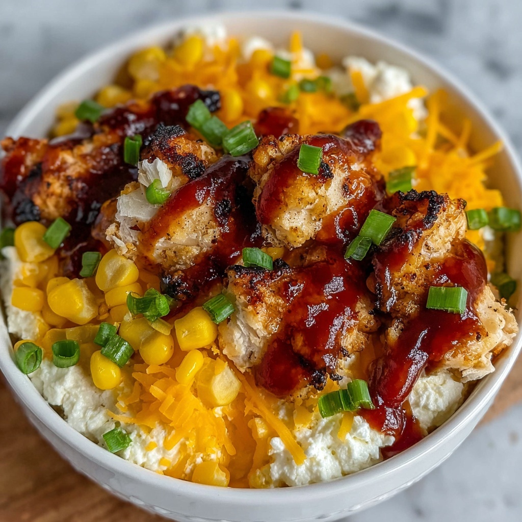 BBQ Chicken Cottage Cheese Bowl Recipe - Recipe Image