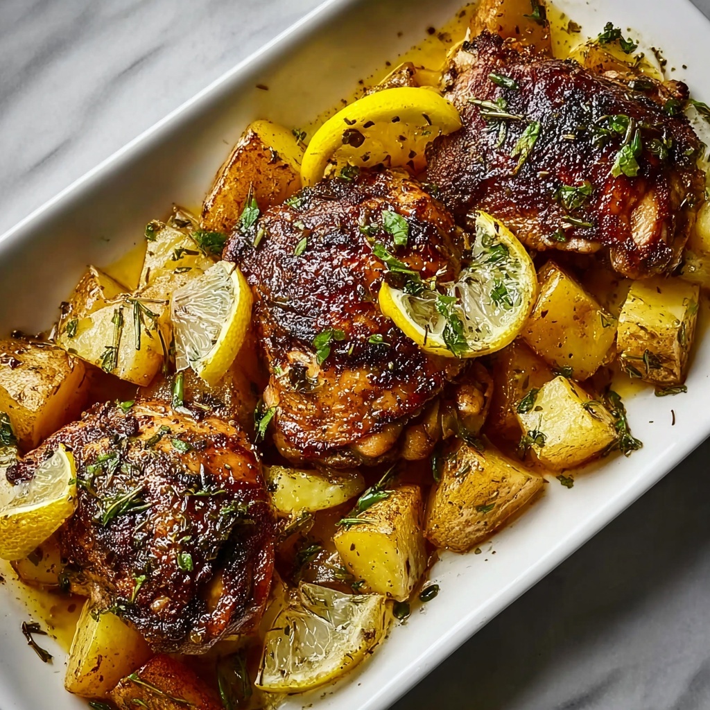 Greek Lemon Chicken and Potatoes Recipe - Recipe Image