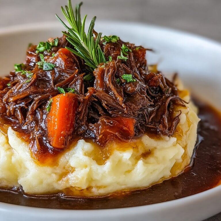 Slow Cooker Beef Manhattan with Creamy Mashed Potatoes Recipe