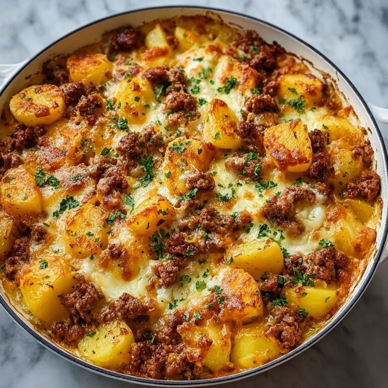 One-Pan Creamy Meat & Potato Skillet Recipe