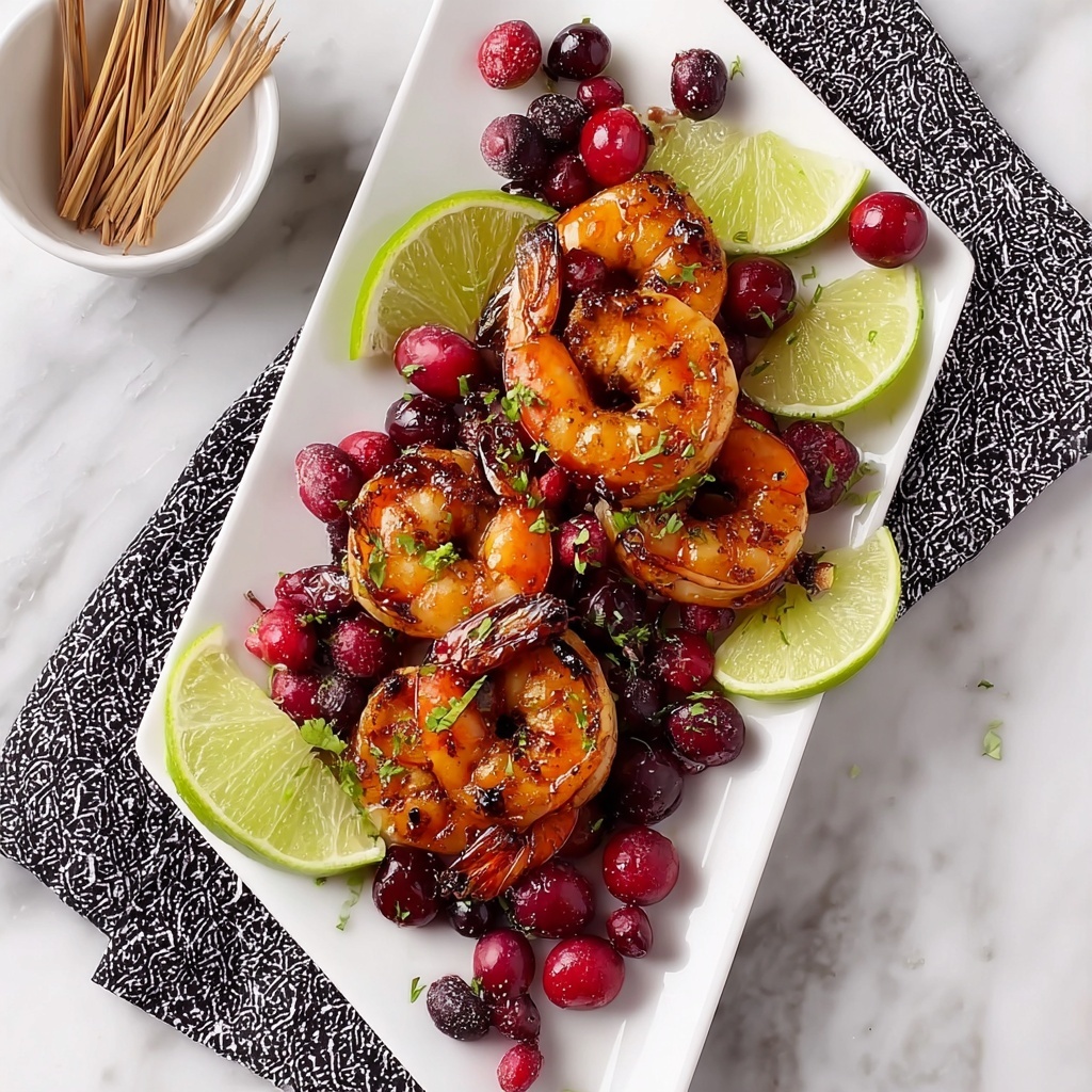 Spicy Cranberry Shrimp Skewers Recipe - Recipe Image