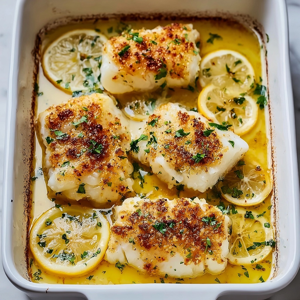 Lemon Butter Baked Cod Recipe - Recipe Image
