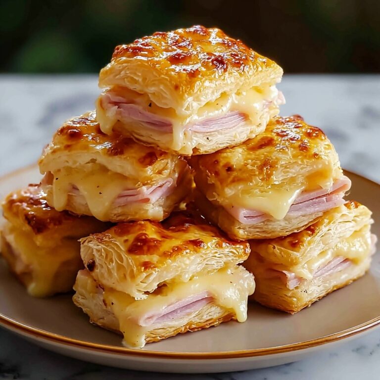 Ham and Cheese Butter Swim Biscuits Recipe