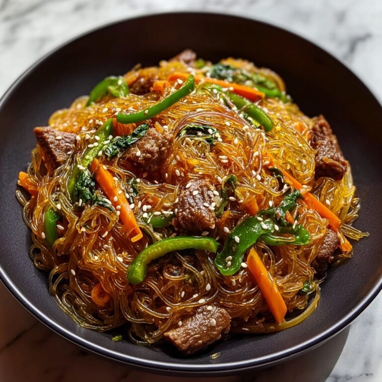 Authentic Korean Japchae Noodles Recipe