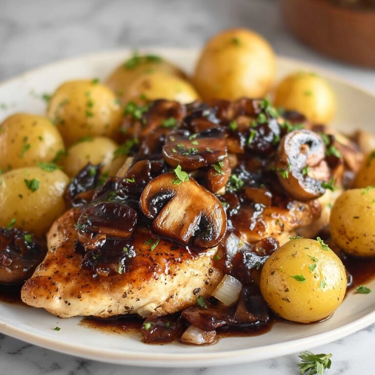 Savory Chicken with Mushrooms and Potatoes Recipe