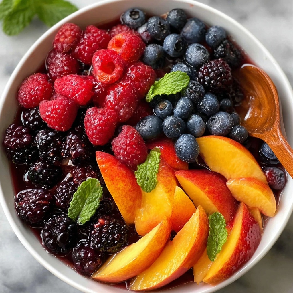 Peach Berry Fruit Salad: A Refreshing Summer Recipe - Recipe Image