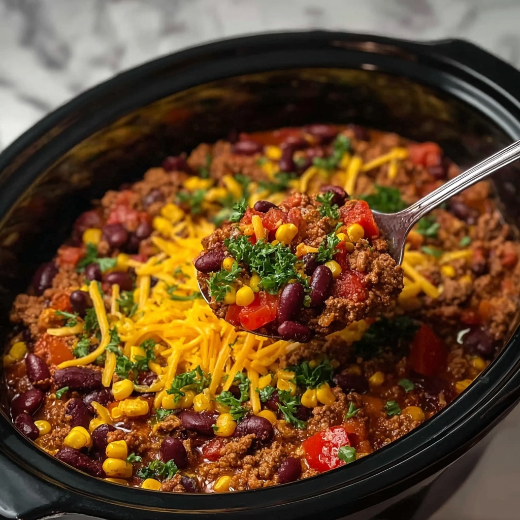 Slow Cooker Taco Casserole Recipe - Recipe Image
