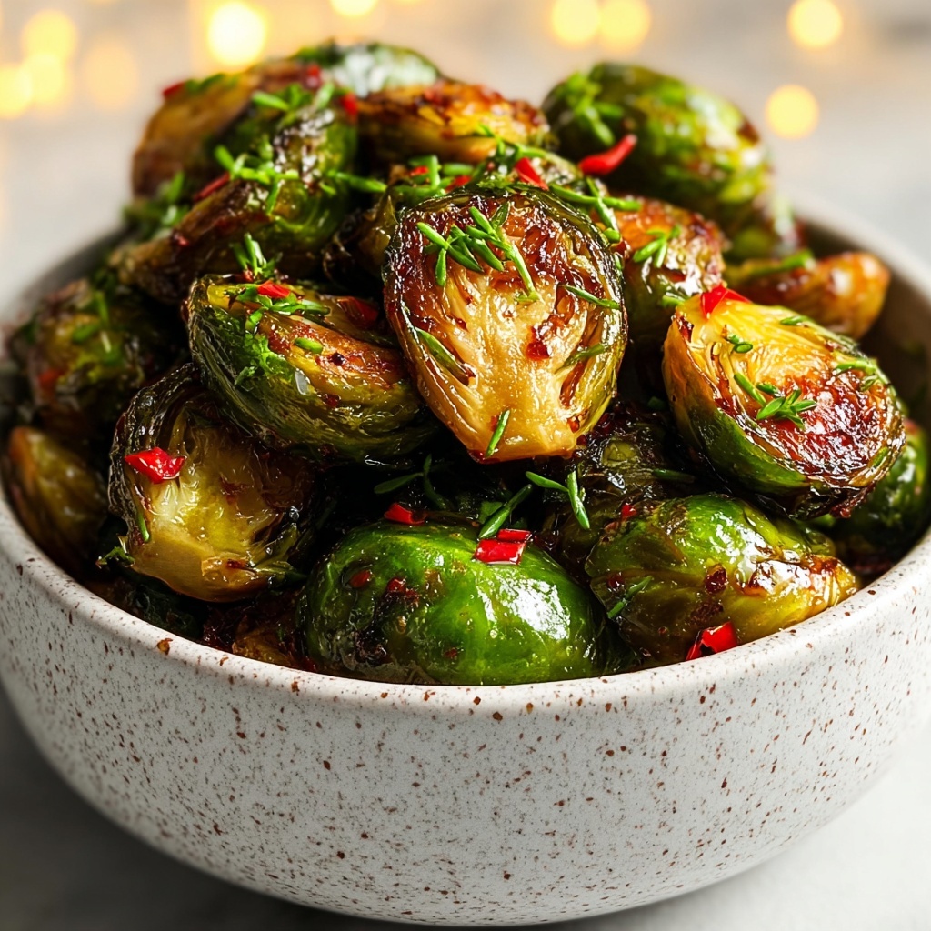 Sweet Chili Brussels Sprouts: A Deliciously Spicy Twist on a Classic Vegetable Dish Recipe - Recipe Image