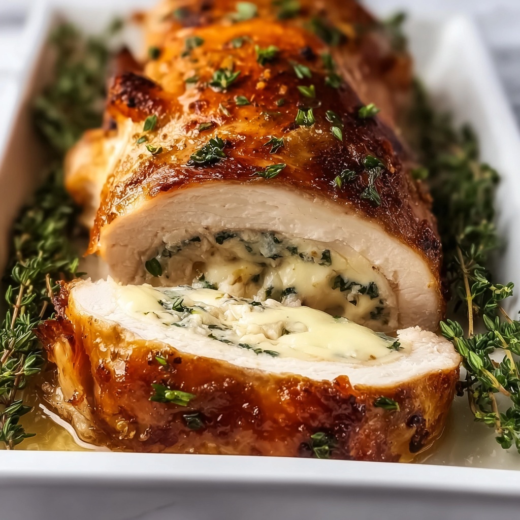 Cheese Stuffed Turkey Breast Recipe - Recipe Image