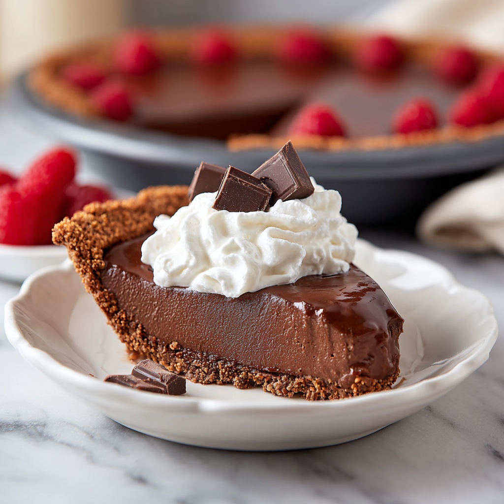 Keto Chocolate Pie Recipe - Recipe Image