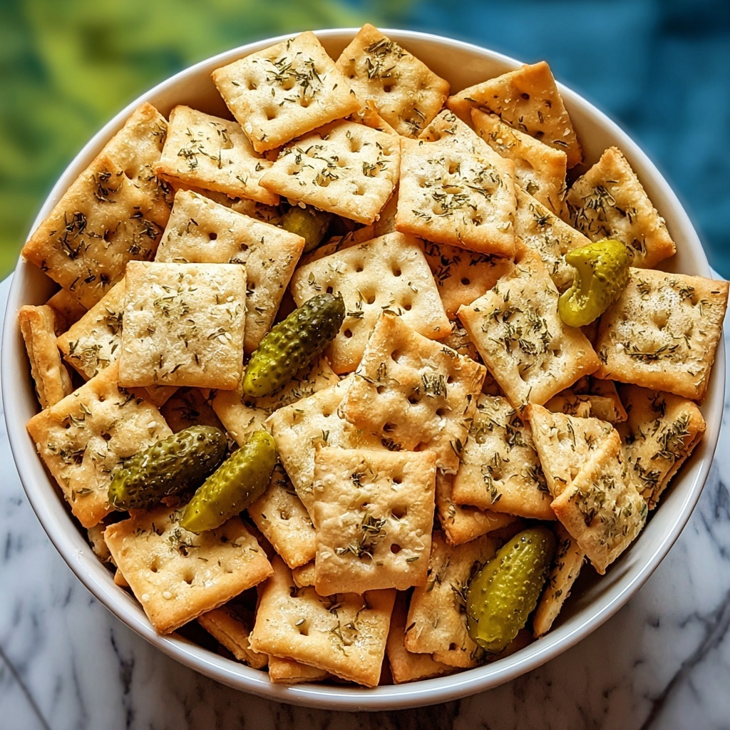 Dill Pickle Chex Mix Recipe - Recipe Image