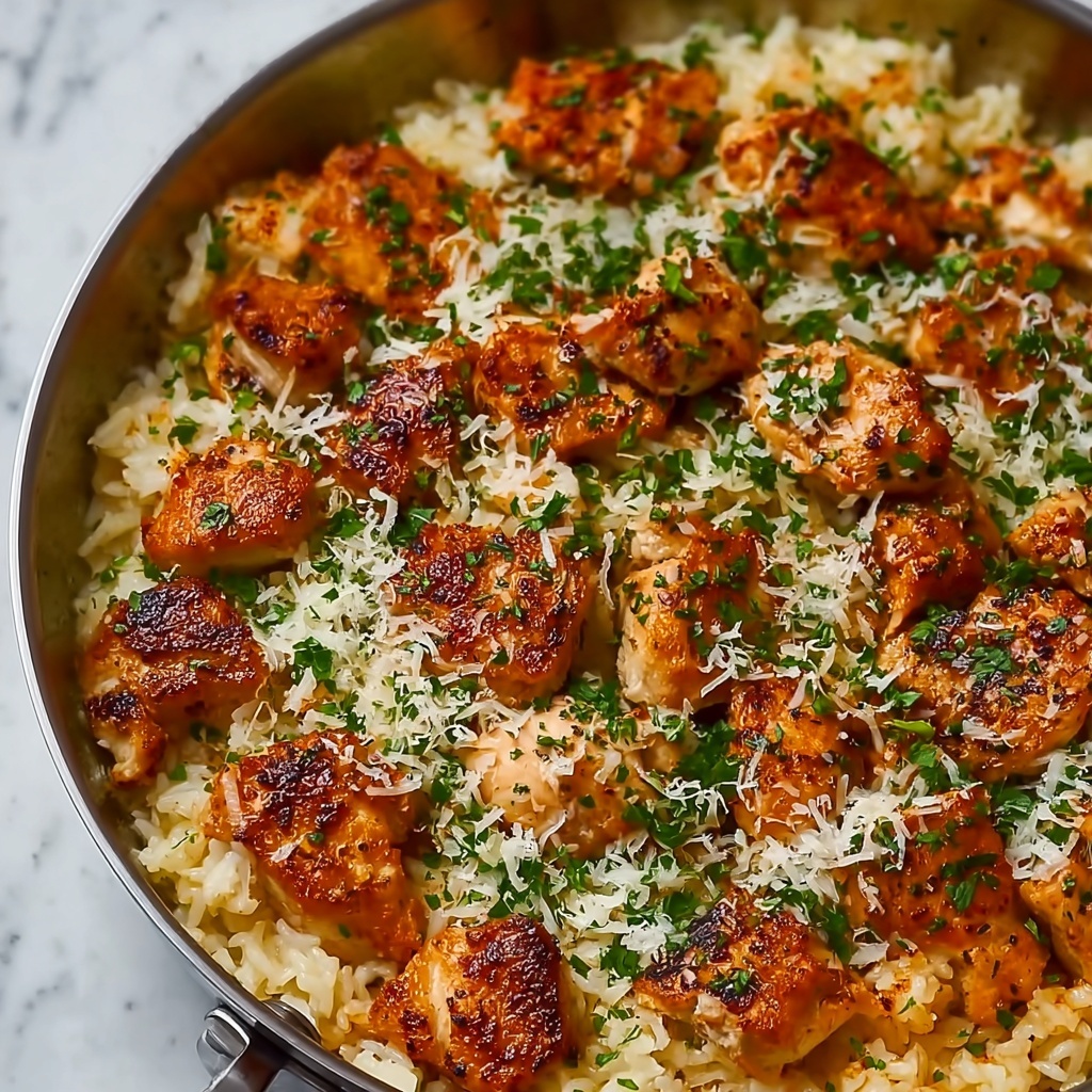 One-Pan Parmesan Chicken and Rice Recipe - Recipe Image