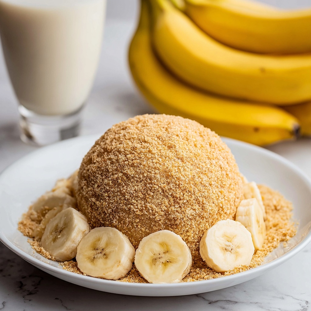 Banana Pudding Dessert Cheese Ball Recipe - Recipe Image