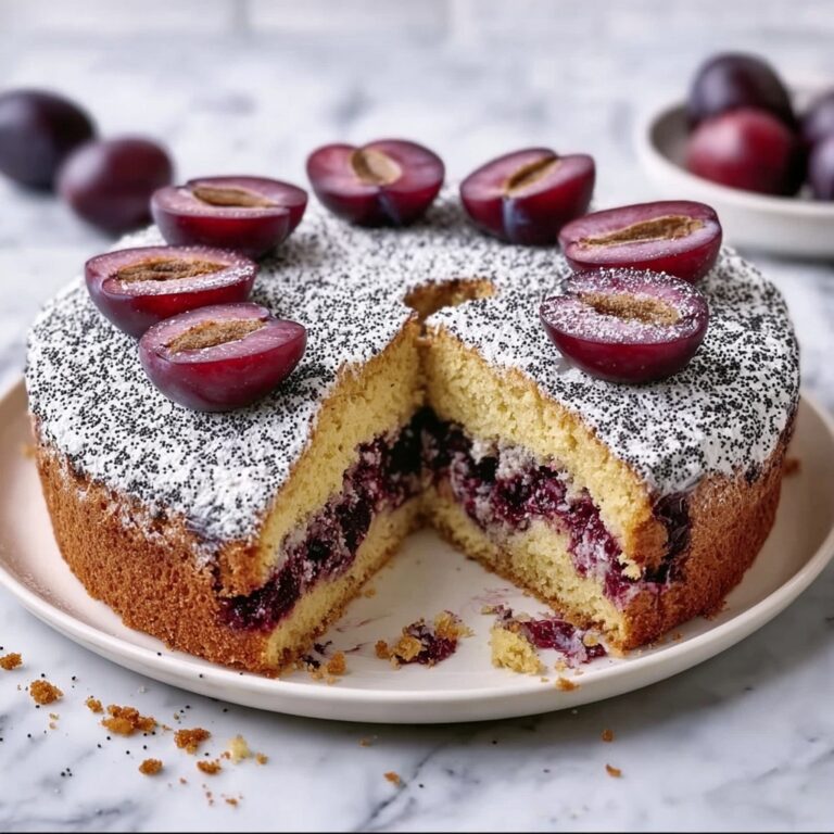 Plum Poppy Seed Cake Recipe