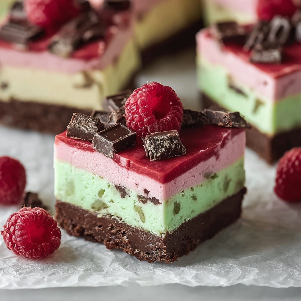 Spumoni Bars Recipe - Recipe Image