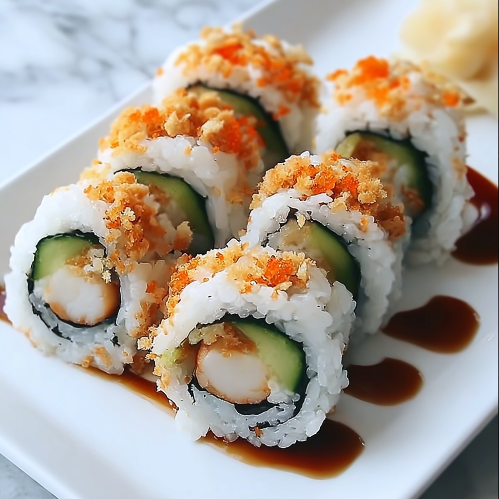 California Crunch Roll Sushi Recipe - Recipe Image