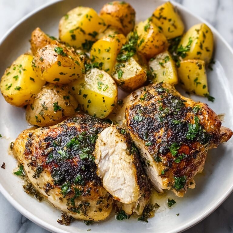 Garlic Parmesan Chicken and Potatoes Recipe