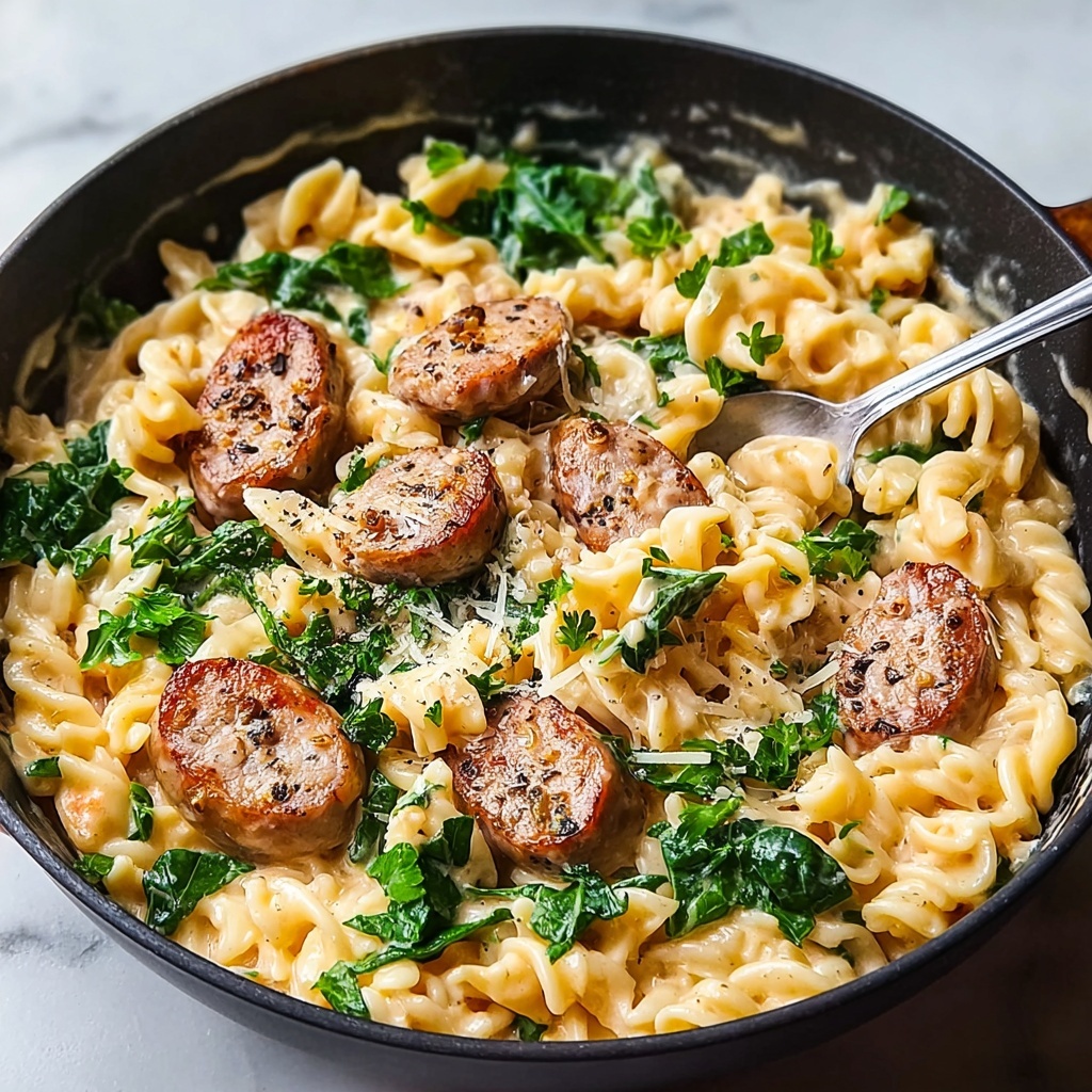 Creamy Chicken Sausage Orzo: A One-Pan Meal Made Easy Recipe - Recipe Image