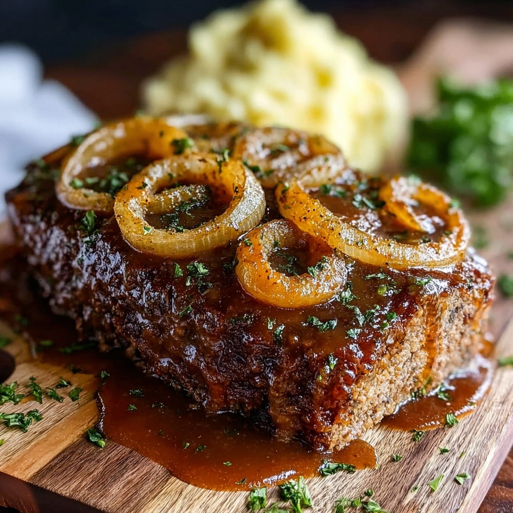 French Onions Meatloaf Recipe - Recipe Image