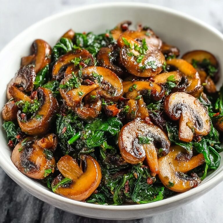 Easy Sautéed Mushrooms with Spinach for Quick Meals Recipe