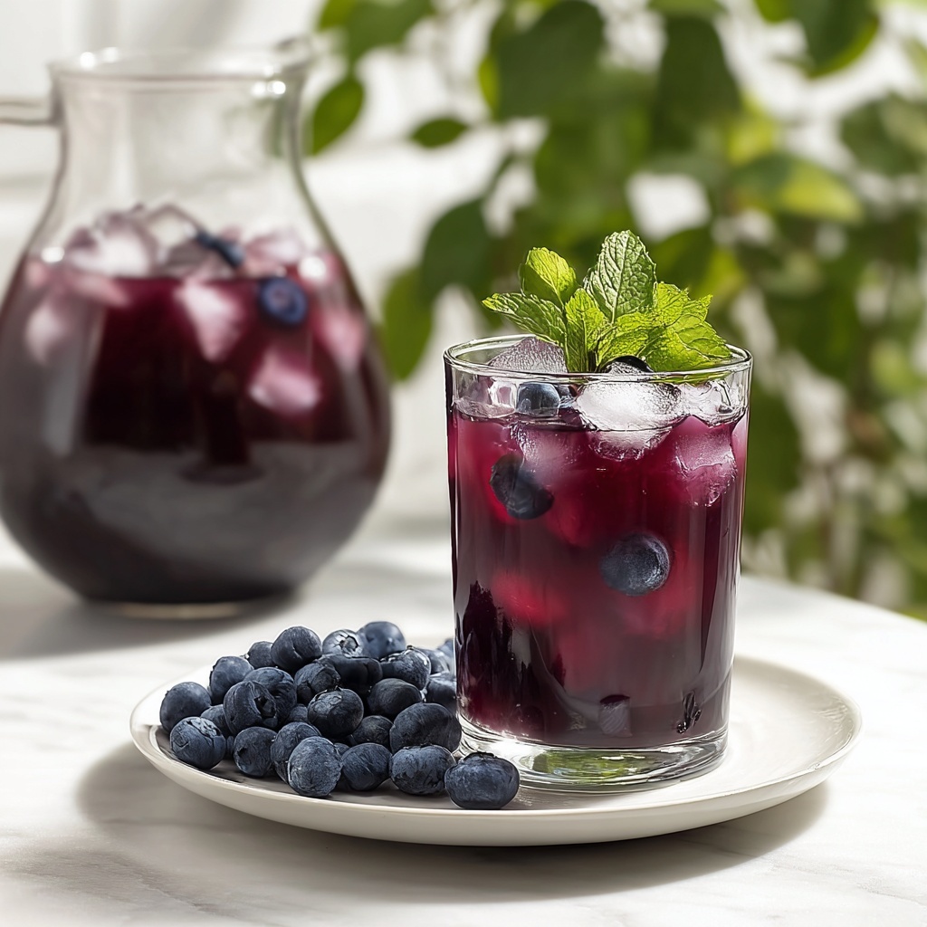 Blueberry Iced Tea Recipe - Recipe Image
