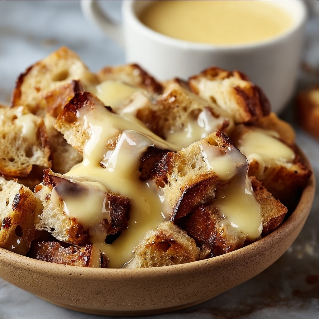 The Best Bread Pudding with Vanilla Sauce Recipe - Recipe Image