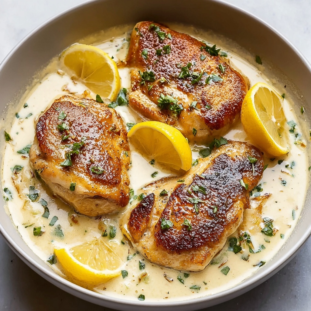 Creamy Lemon Chicken with Parmesan Sauce Recipe - Recipe Image