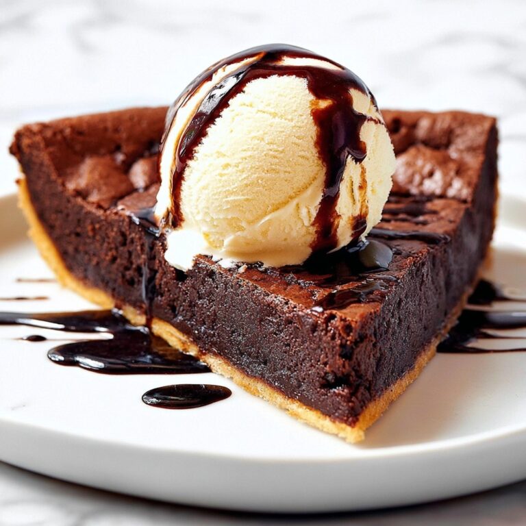 Chocolate Brownie Pie with a Rich Cocoa Filling Recipe