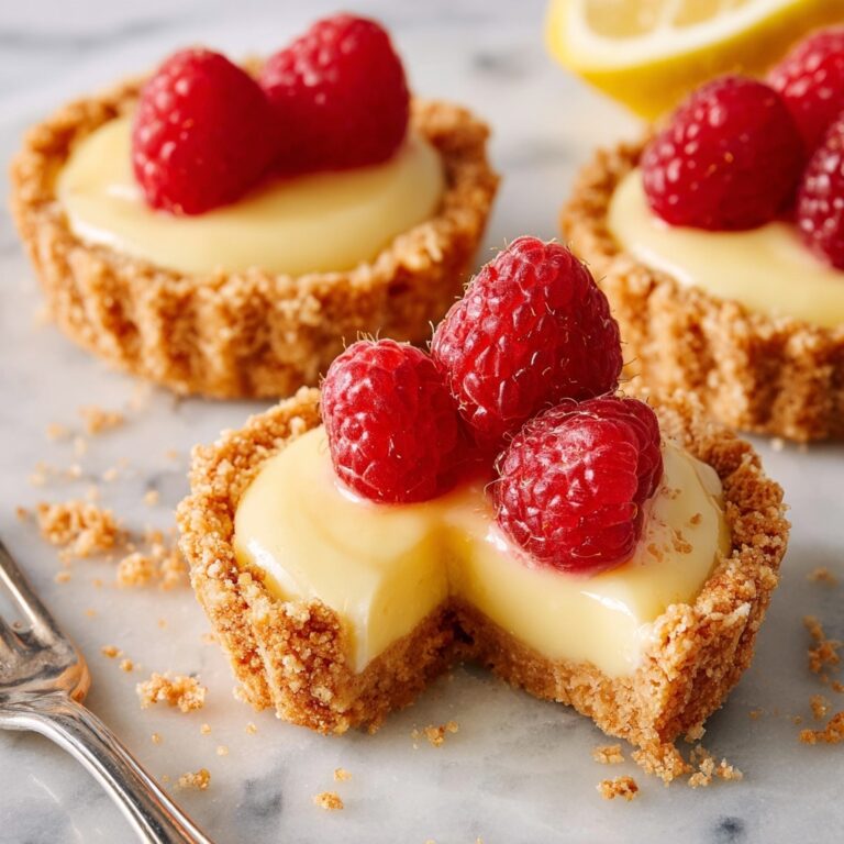 Mini Lemon Tarts with Raspberry Glaze Recipe