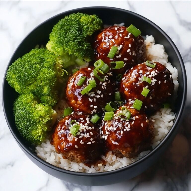 Asian Chicken Meatballs with Honey Soy Glaze Recipe