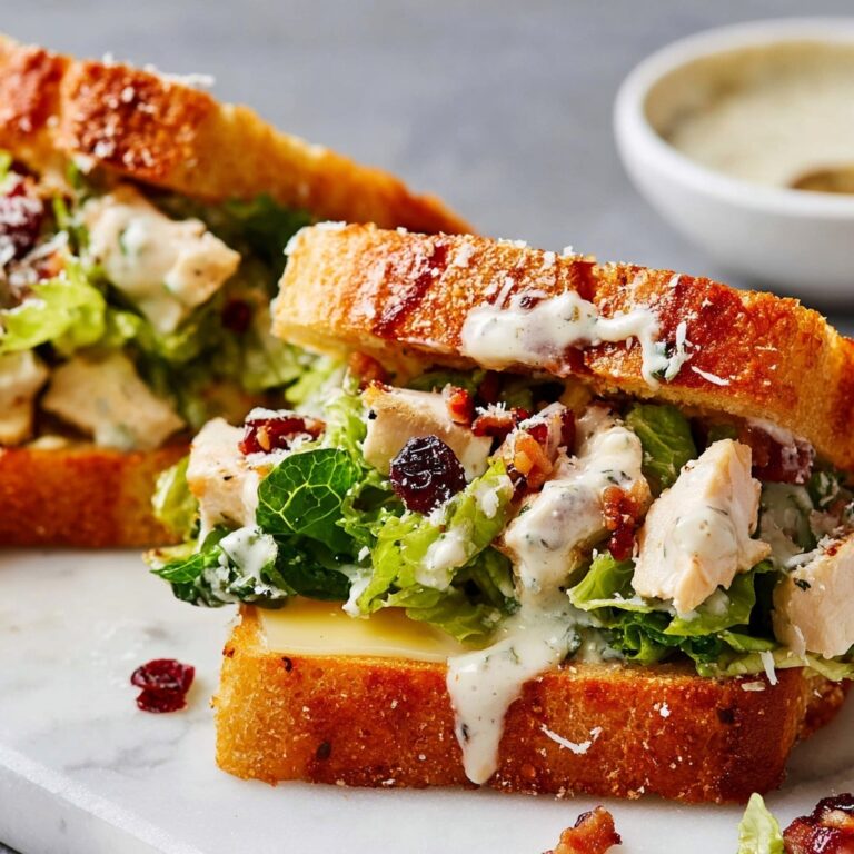 Chicken Caesar Salad Garlic Bread Recipe