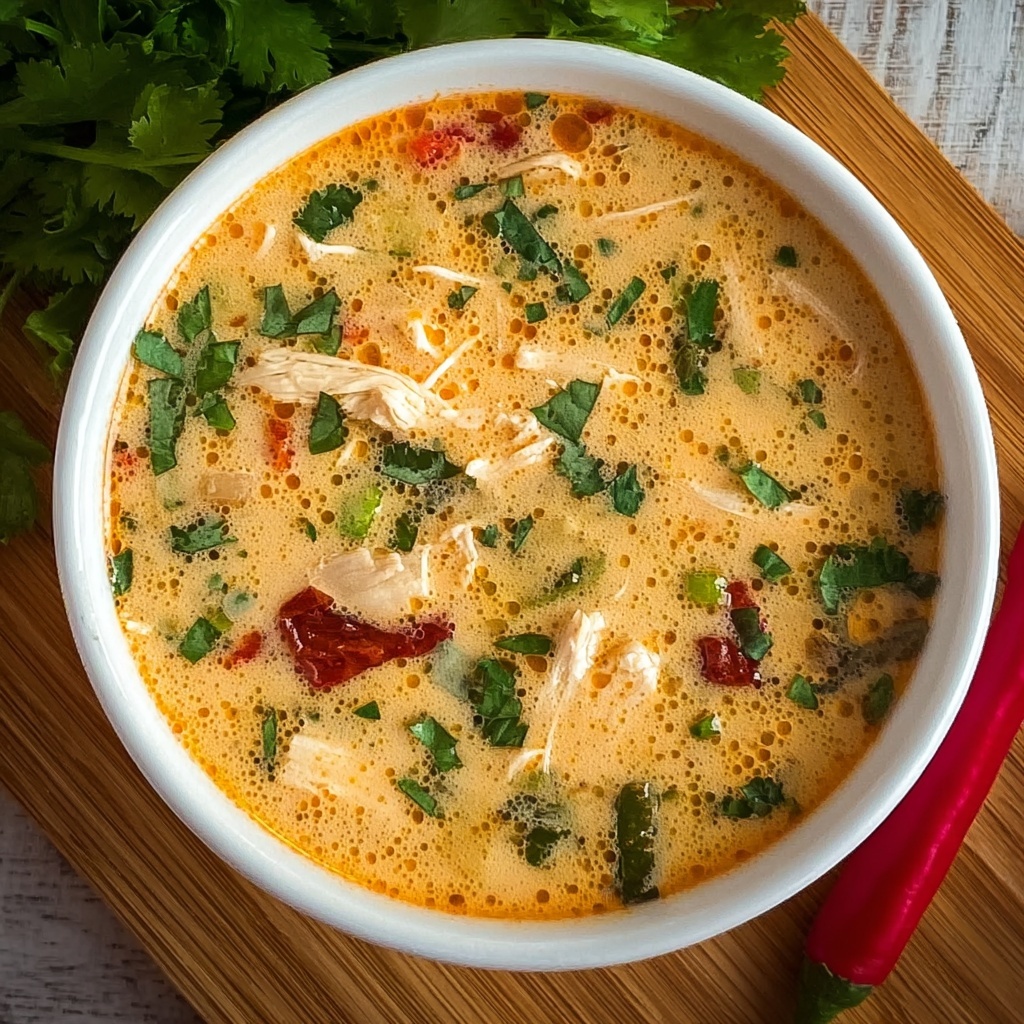 Crockpot Creamy Chicken Tortilla Soup Recipe - Recipe Image